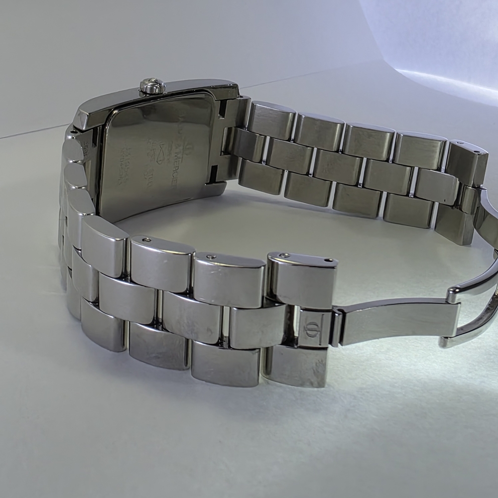 Silver and Gold Rectangular Watch - image 6